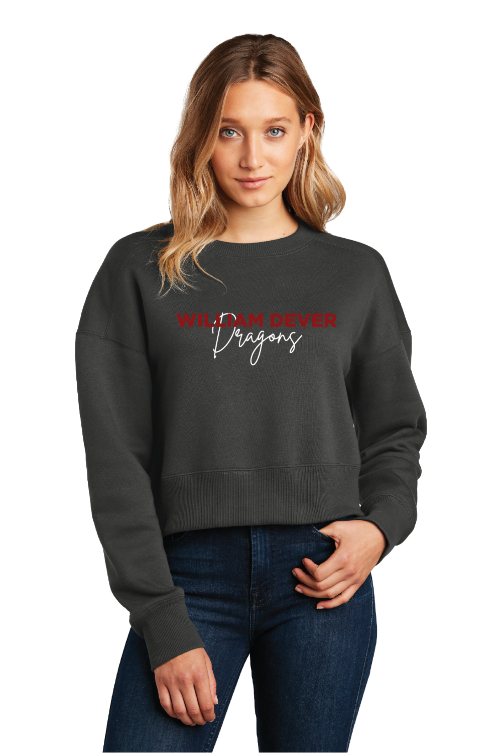 Ladies' Cropped Crewneck Sweatshirt