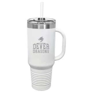 Travel Mug with Handle & Straw
